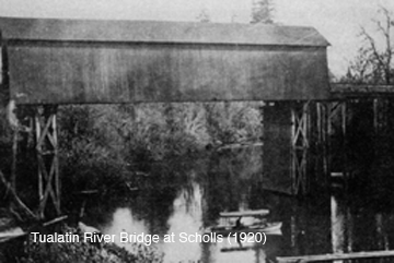 Tualatin River Bridge at Scholls (1920)